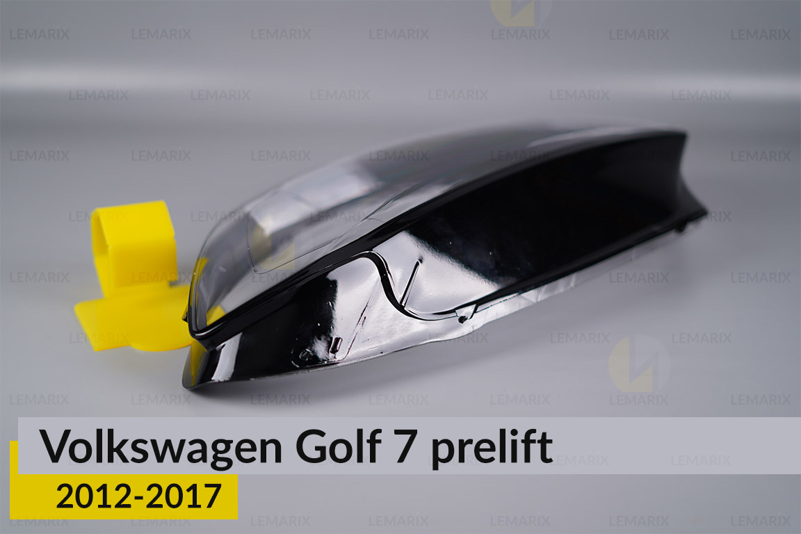 Стекло фары VW Volkswagen Golf 7 (2012-2017) полоски дорест левое