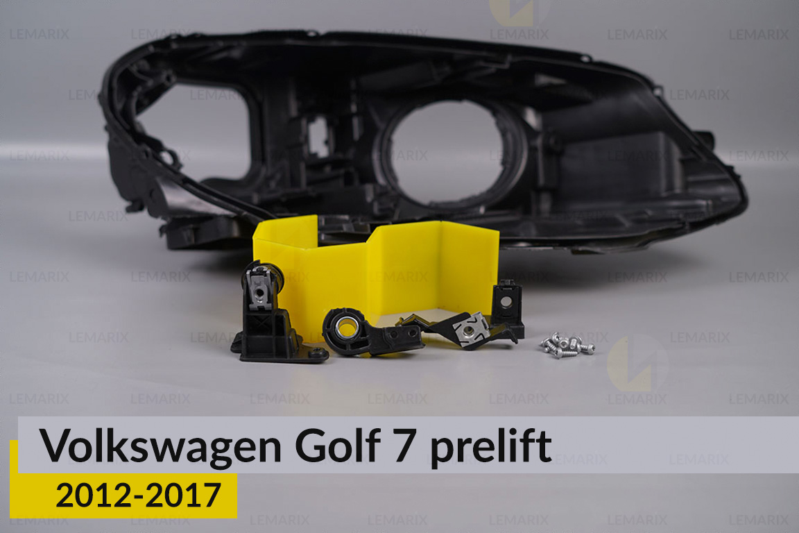 Ремкомплект крепления корпуса фар VW Volkswagen Golf 7 (2012-2017) дорест правый – 4 ед.