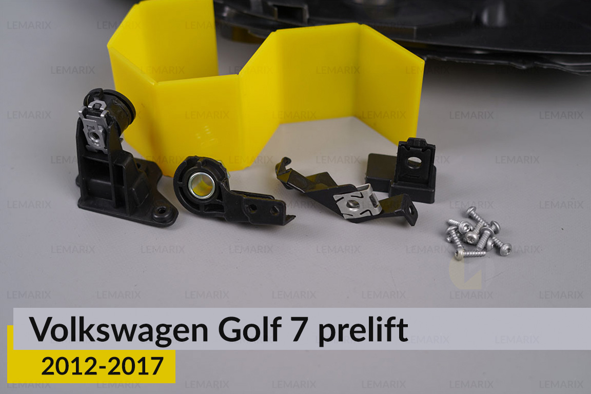 Ремкомплект кріплення корпуса фар VW Volkswagen Golf 7 (2012-2017) дорест правий – 4 од.