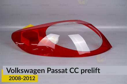 Скло заднього ліхтаря зовнішнє в крилі VW Volkswagen Passat CC (2008-2012) дорест ліве