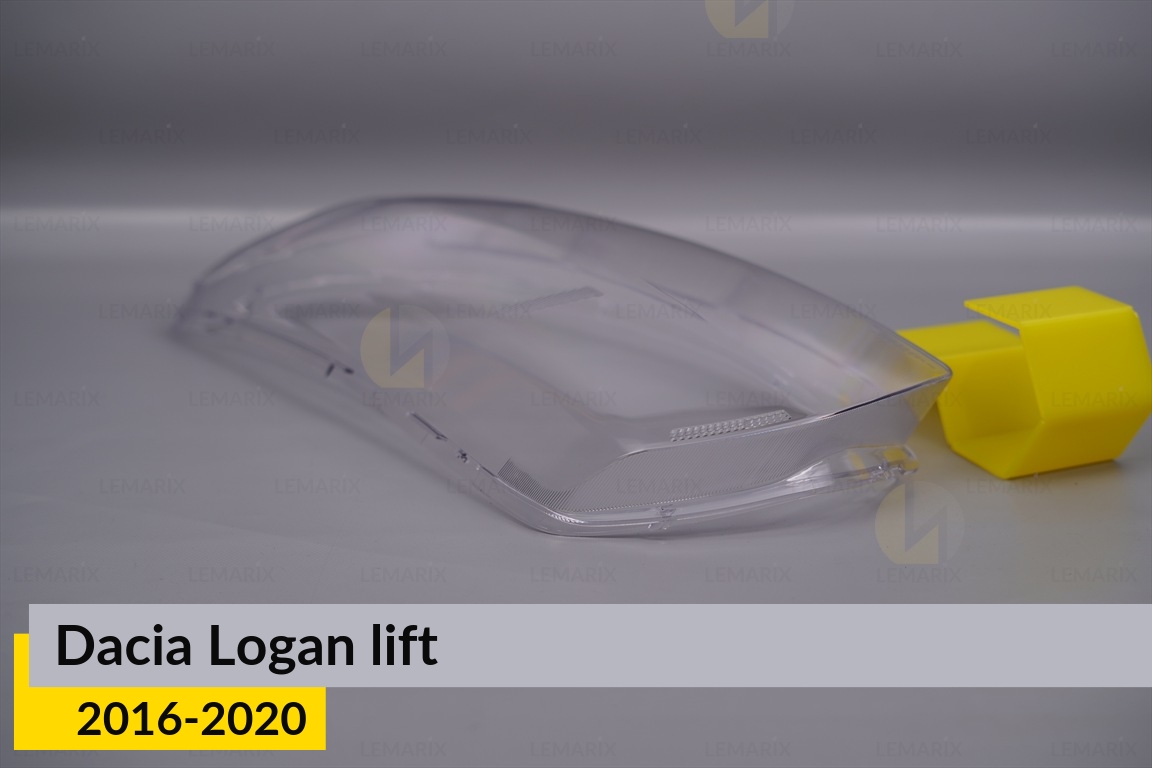 Стекло фары Dacia Logan (2016-2020) рест левое