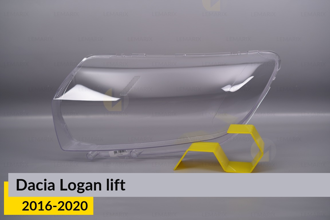 Стекло фары Dacia Logan (2016-2020) рест левое