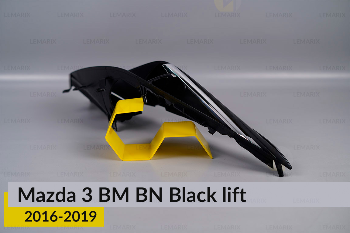 Декоративна маска Mazda 3 BM BN Black (2016-2019) рест ліва