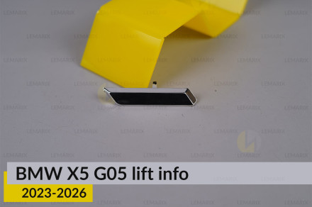 Хромована декоративна маска інфо BMW X5 G05 (2023-2026) рест права