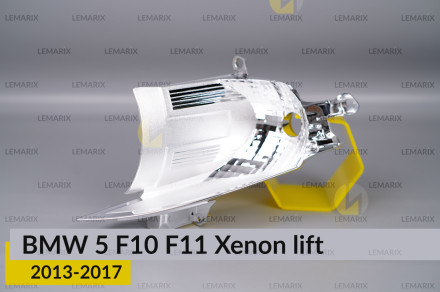 Хромований покажчик повороту BMW 5 F10 F11 Xenon (2013-2017) рест лівий