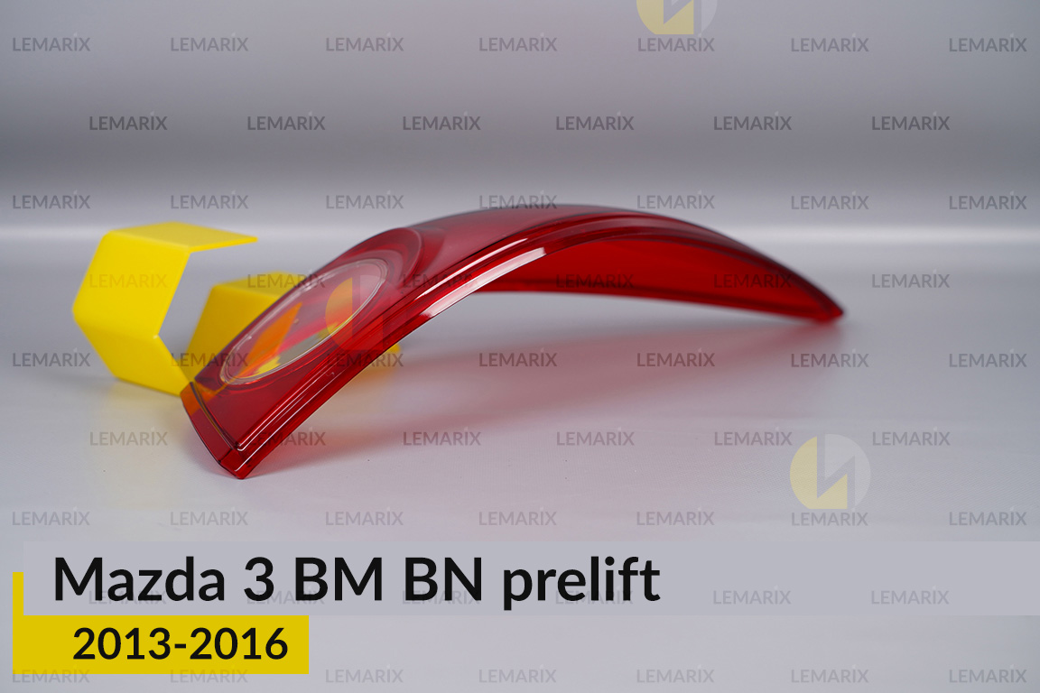 Скло заднього ліхтаря зовнішнє в крилі Mazda 3 BM BN (2013-2016) дорест праве