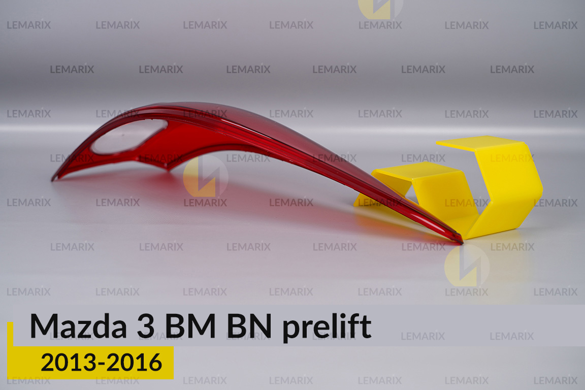 Скло заднього ліхтаря зовнішнє в крилі Mazda 3 BM BN (2013-2016) дорест праве
