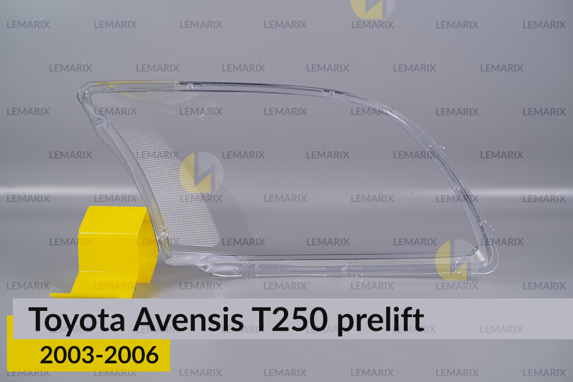 Скло фари Toyota Avensis T250 (2003-2006) дорест ліве