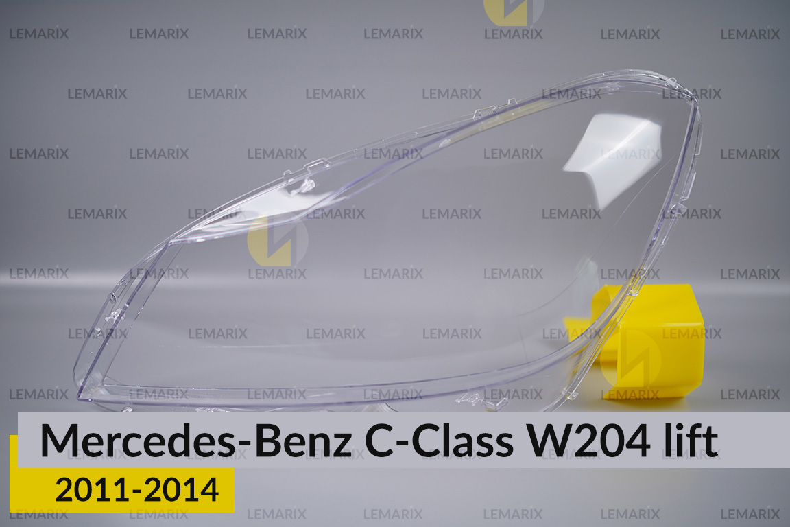 Стекло фары Mercedes-Benz C-Class W204 (2011-2014) рест левое