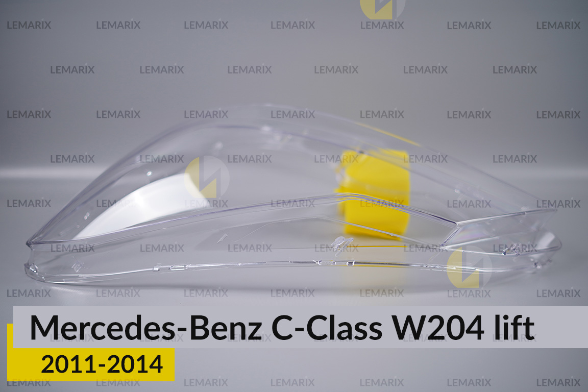 Скло фари Mercedes-Benz C-Class W204 (2011-2014) рест ліве