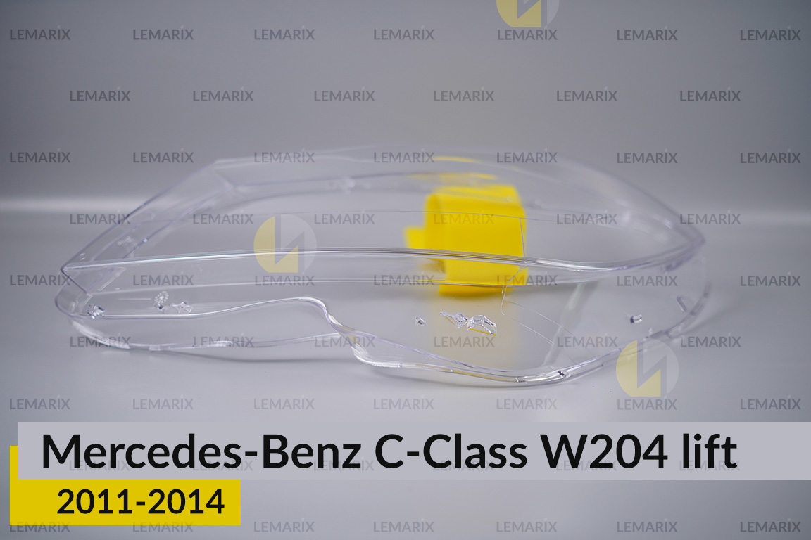 Скло фари Mercedes-Benz C-Class W204 (2011-2014) рест ліве