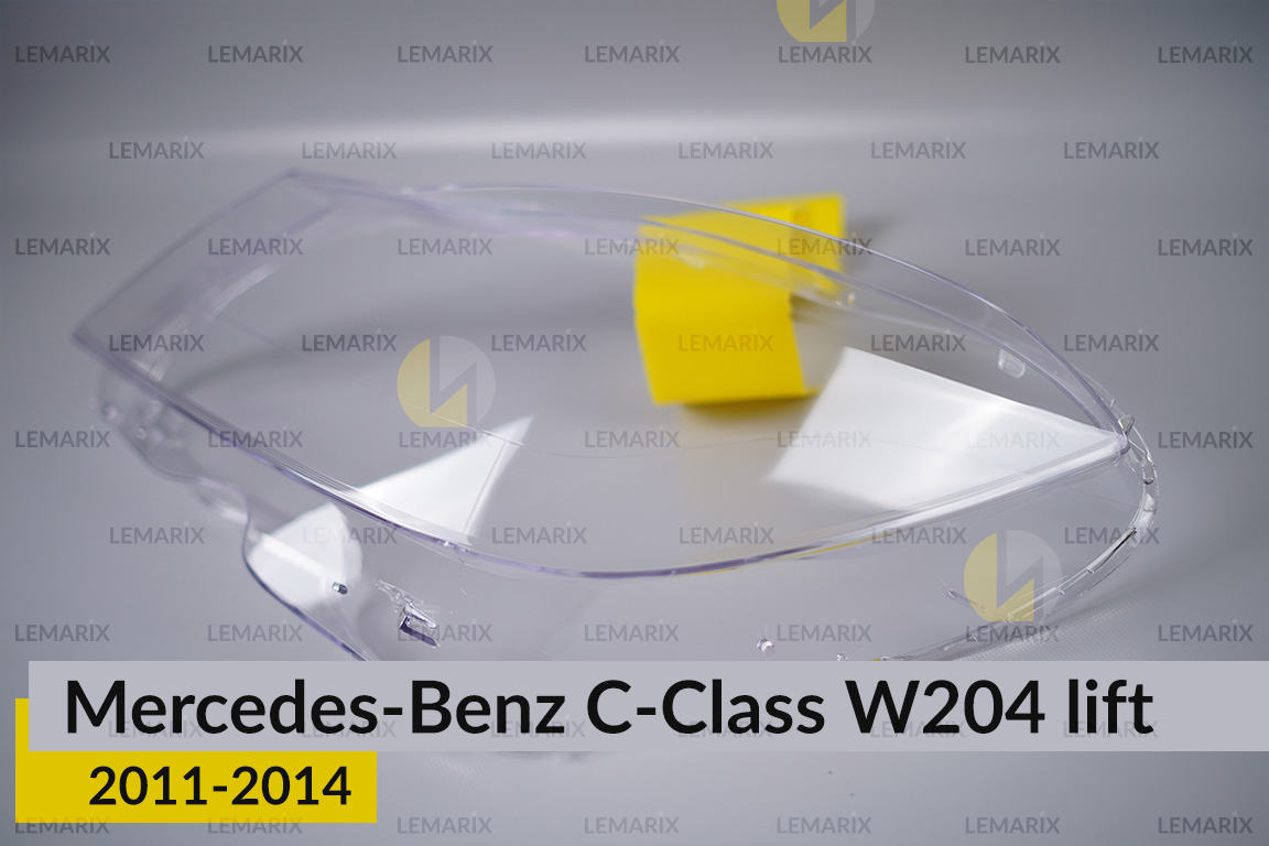 Скло фари Mercedes-Benz C-Class W204 (2011-2014) рест ліве
