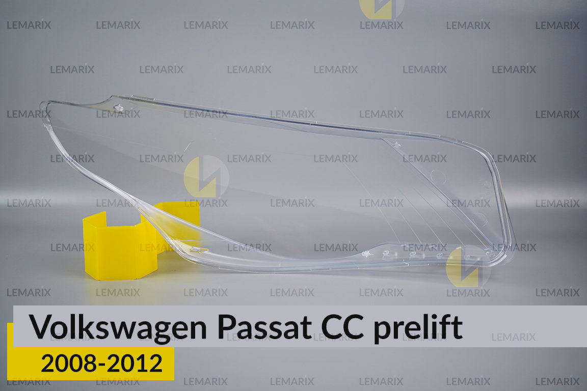 Скло фари VW Volkswagen Passat CC (2008-2012) дорест ліве