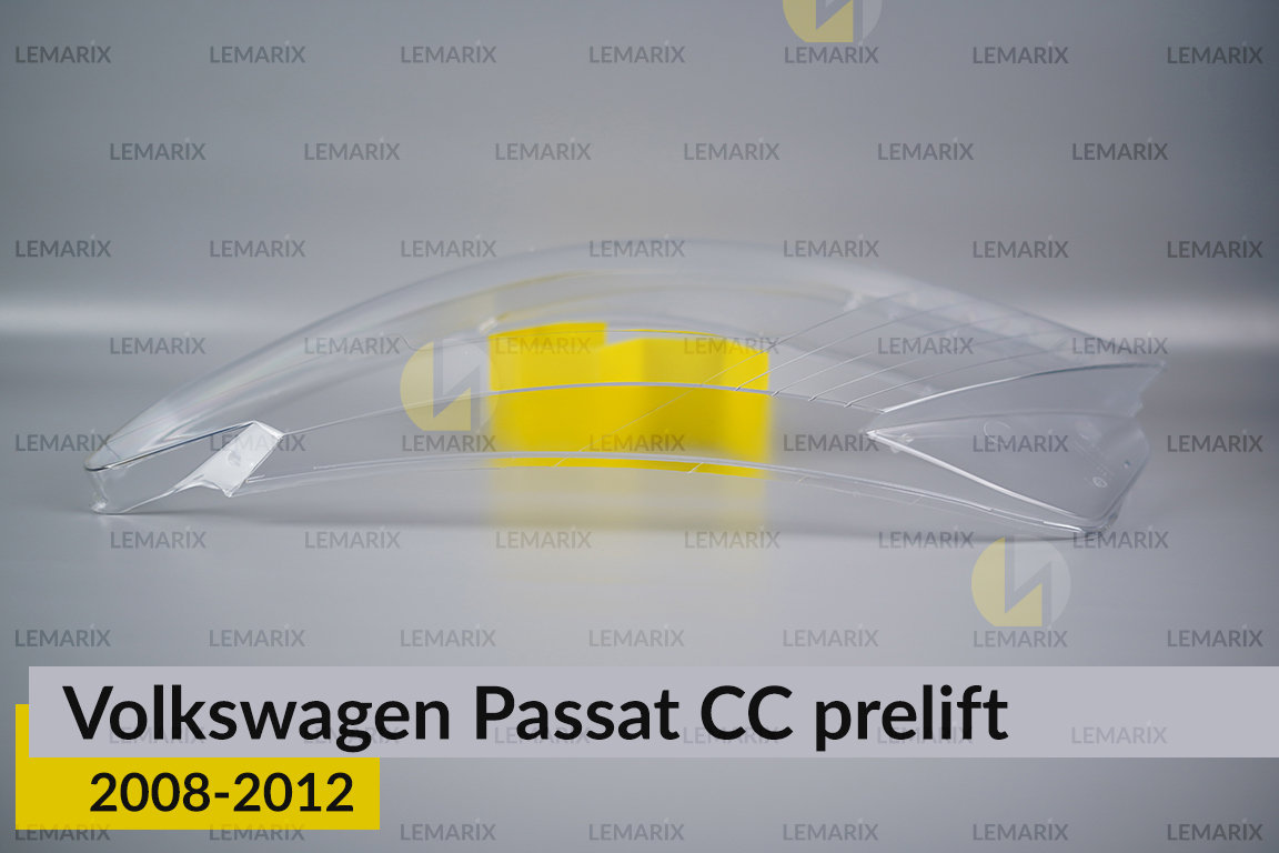Скло фари VW Volkswagen Passat CC (2008-2012) дорест ліве