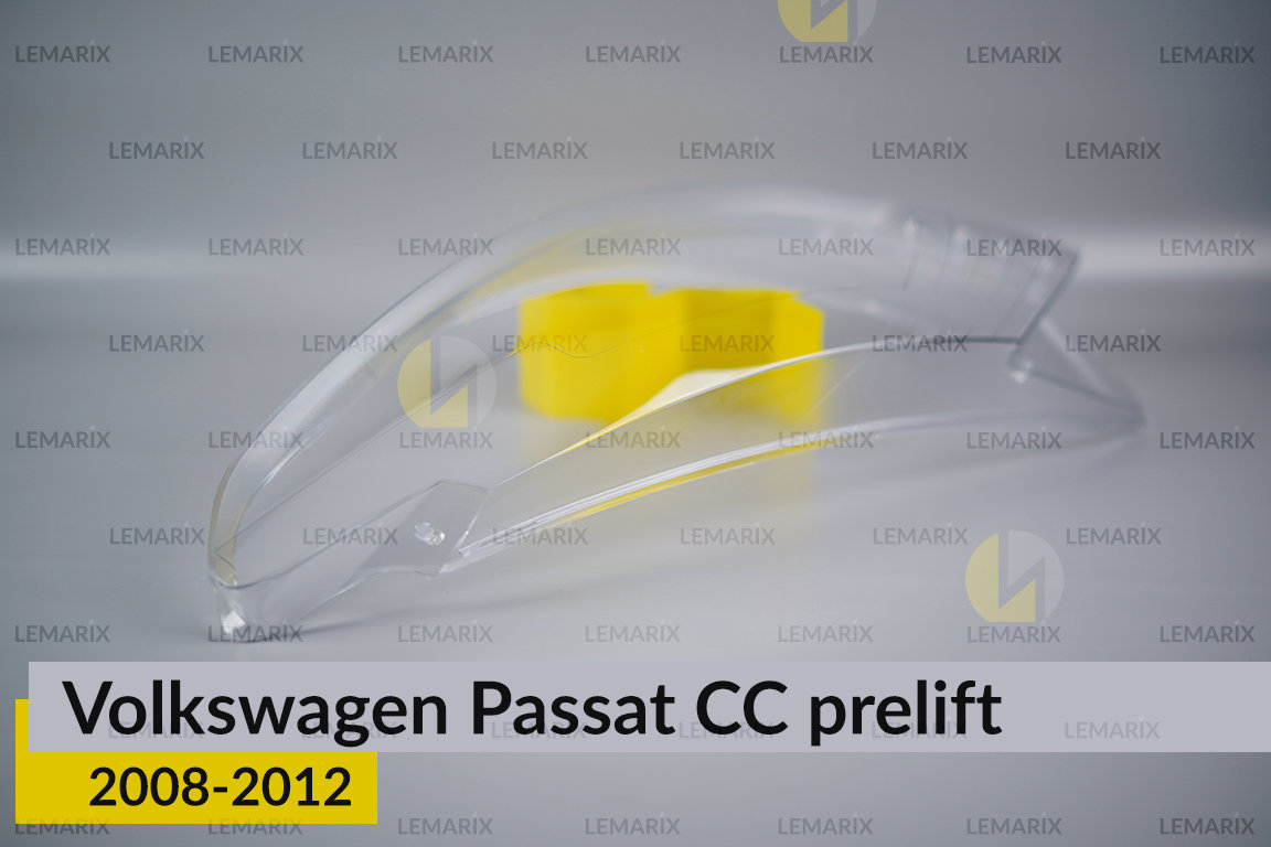 Скло фари VW Volkswagen Passat CC (2008-2012) дорест ліве