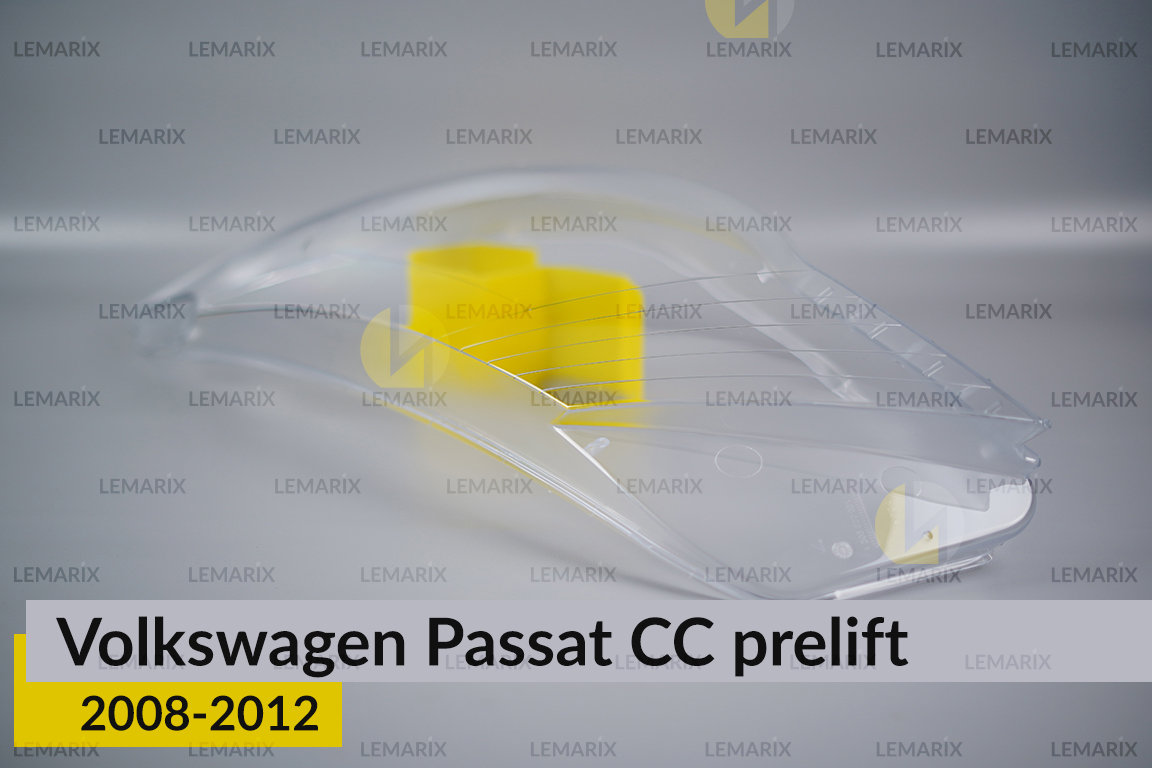 Скло фари VW Volkswagen Passat CC (2008-2012) дорест ліве