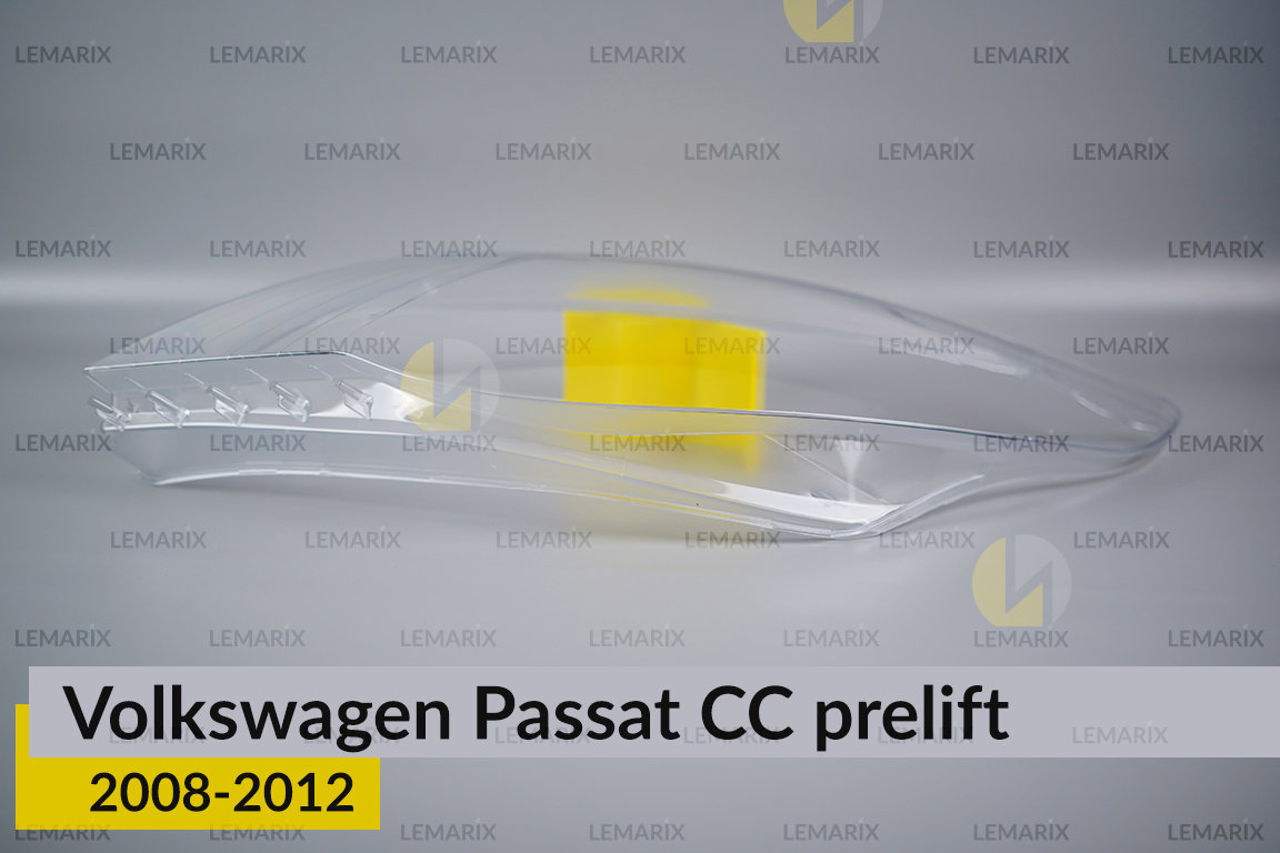 Скло фари VW Volkswagen Passat CC (2008-2012) дорест ліве