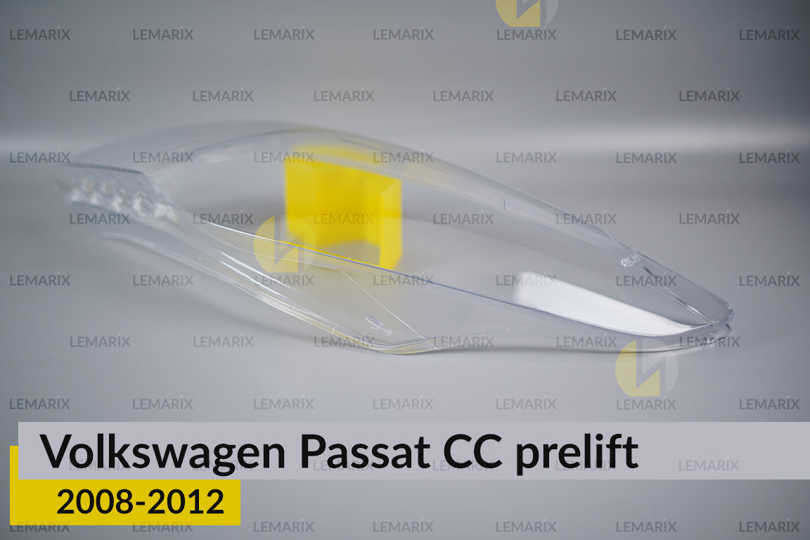 Скло фари VW Volkswagen Passat CC (2008-2012) дорест ліве