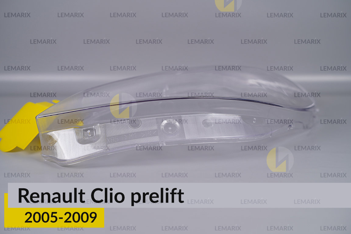 Скло фари Renault Clio (2005-2009) дорест ліве