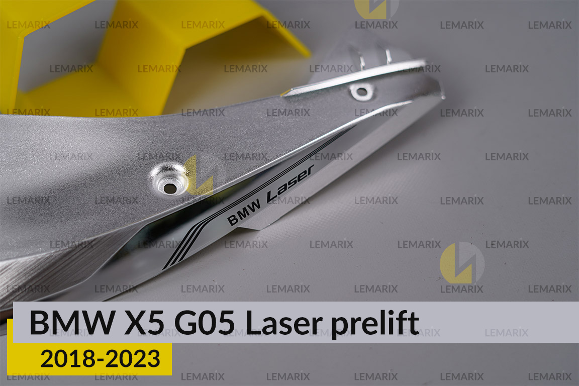 Хромована декоративна маска верхня BMW X5 G05 Laser (2018-2023) дорест ліва