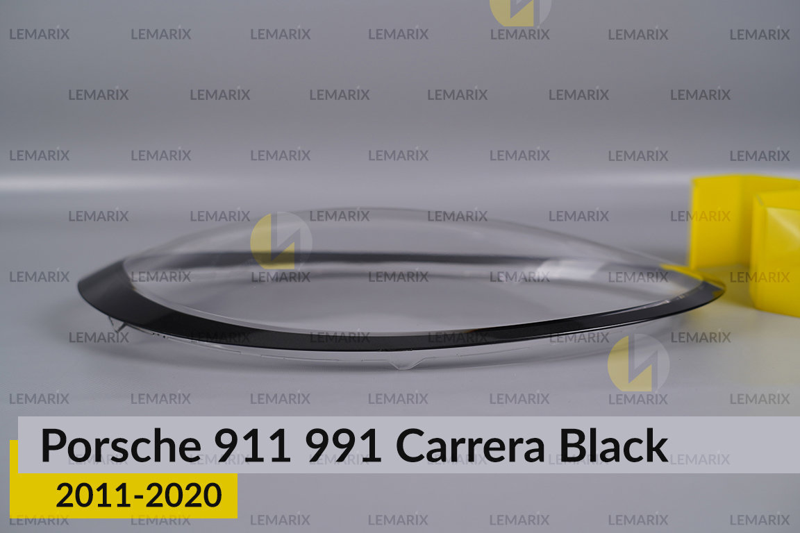 Стекло фары Porsche 911 991 Carrera Black (2011-2020) правое