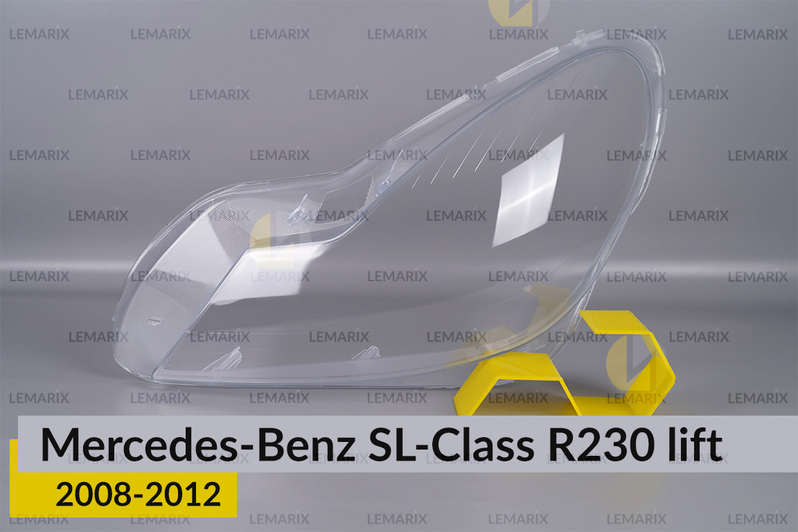 Стекло фары Mercedes-Benz SL-Class R230 (2008-2012) рест левое
