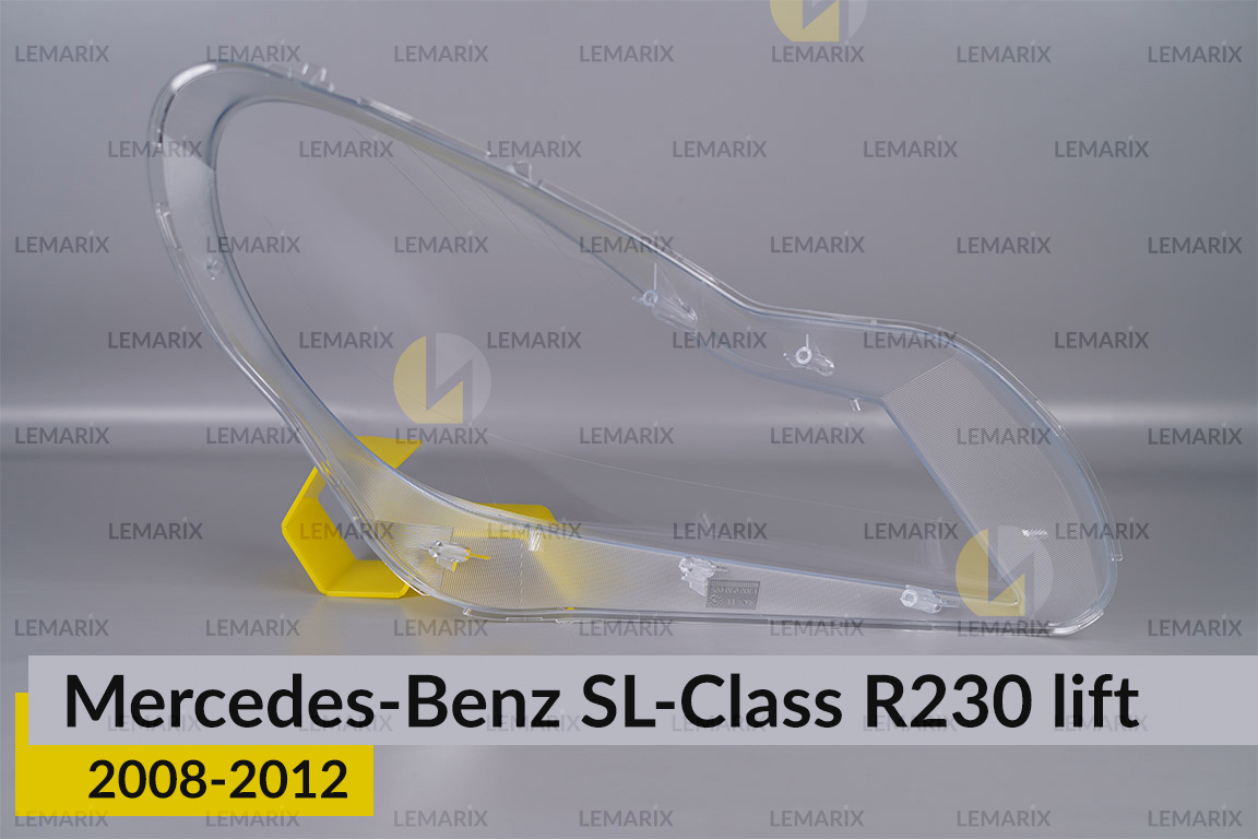 Скло фари Mercedes-Benz SL-Class R230 (2008-2012) рест ліве