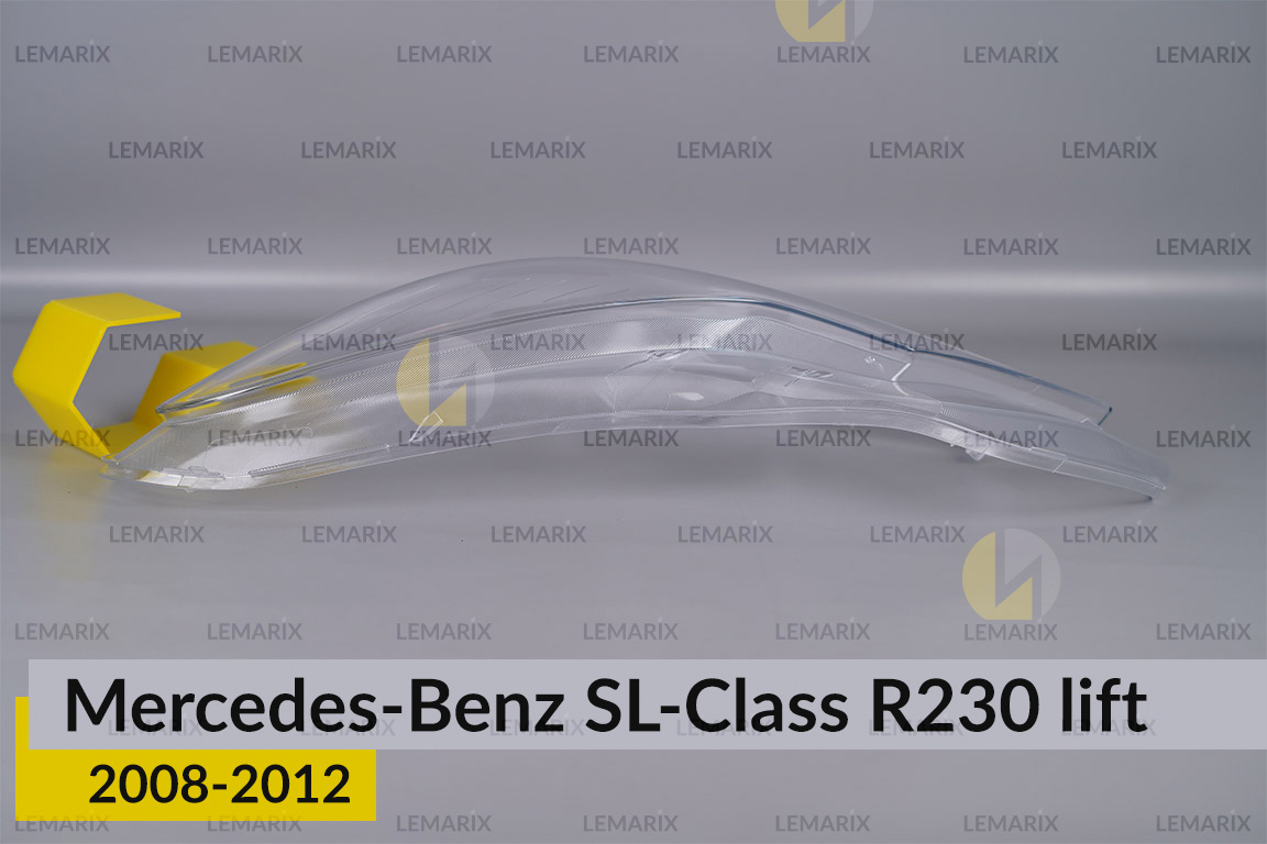 Скло фари Mercedes-Benz SL-Class R230 (2008-2012) рест ліве