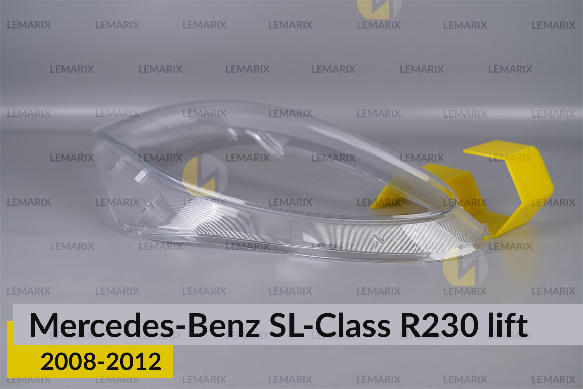 Скло фари Mercedes-Benz SL-Class R230 (2008-2012) рест ліве