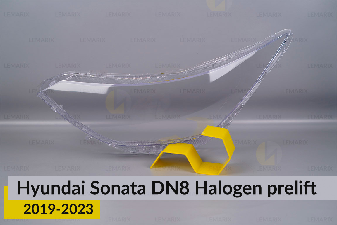 Стекло фары Hyundai Sonata DN8 Halogen (2019-2023) дорест левое
