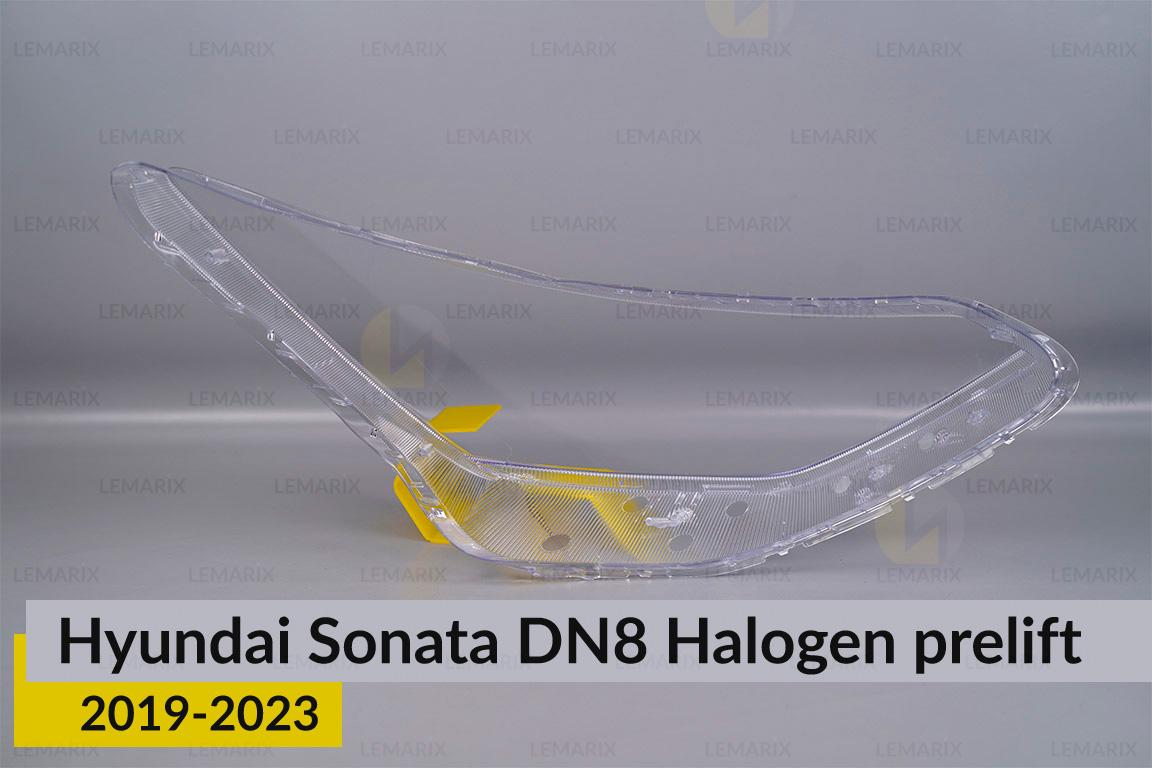 Стекло фары Hyundai Sonata DN8 Halogen (2019-2023) дорест левое