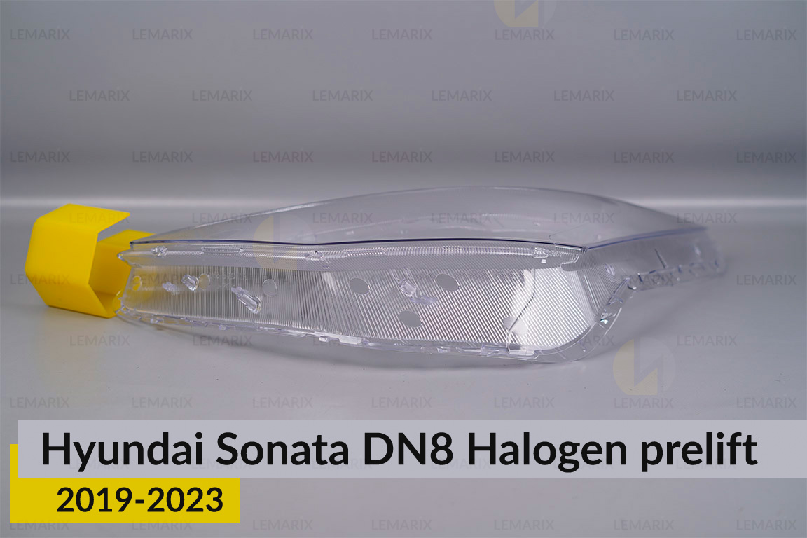 Стекло фары Hyundai Sonata DN8 Halogen (2019-2023) дорест левое