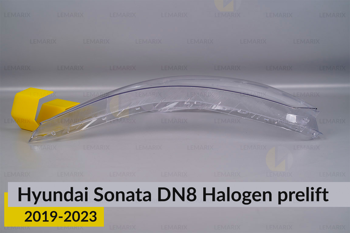 Стекло фары Hyundai Sonata DN8 Halogen (2019-2023) дорест левое
