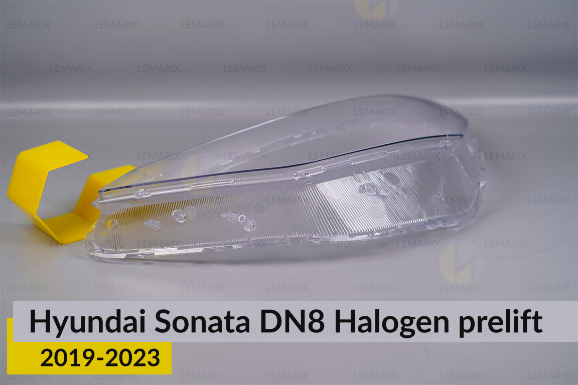 Стекло фары Hyundai Sonata DN8 Halogen (2019-2023) дорест левое
