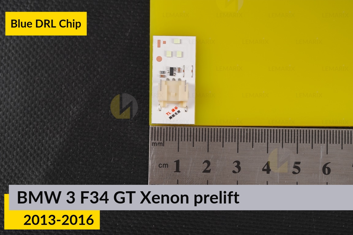 Синие LED DRL чипы дхо плата BMW 3 F34 GT Xenon (2013-2016) дорест (4 шт.)