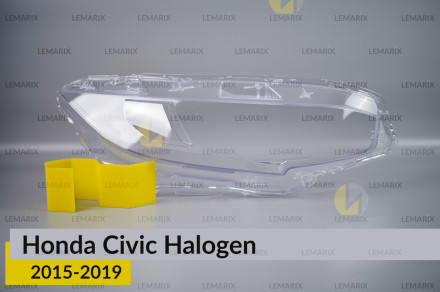 Стекло фары Honda Civic Halogen (2015-2019) правое