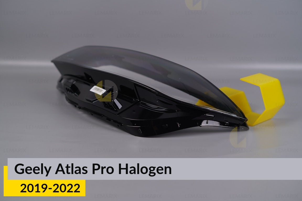 Стекло фары Geely Atlas Pro Halogen (2019-2022) левое