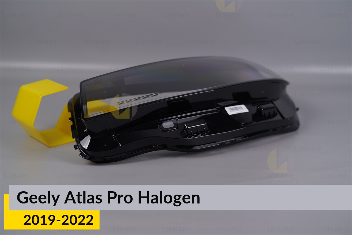 Стекло фары Geely Atlas Pro Halogen (2019-2022) левое