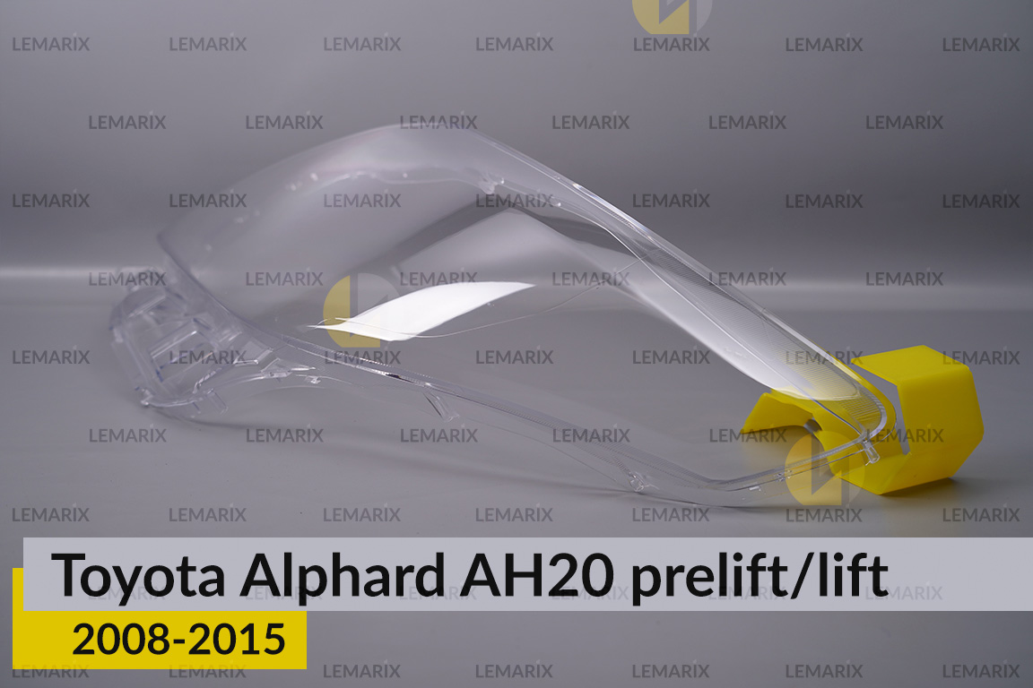 Скло фари Toyota Alphard AH20 (2008-2015) рест/дорест ліве