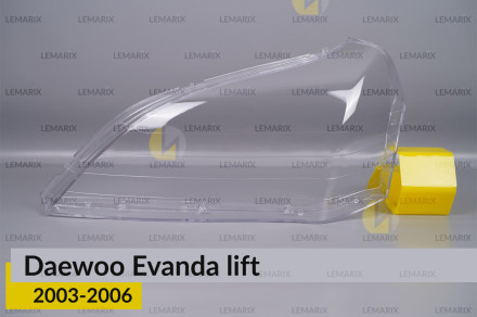 Скло фари Daewoo Evanda (2003-2006) рест ліве