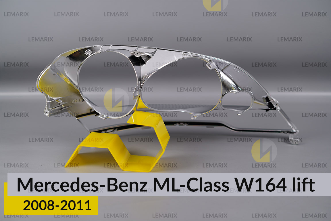 Хромована декоративна маска Mercedes-Benz ML-Class W164 (2008-2011) рест ліва