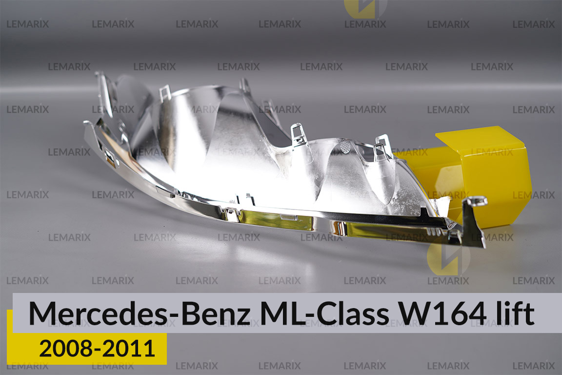 Хромована декоративна маска Mercedes-Benz ML-Class W164 (2008-2011) рест ліва