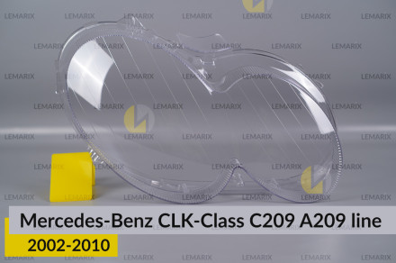 Скло фари Mercedes-Benz CLK-Class C209 A209 (2002-2010) полоски праве