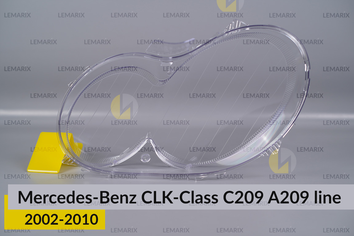 Скло фари Mercedes-Benz CLK-Class C209 A209 (2002-2010) полоски праве
