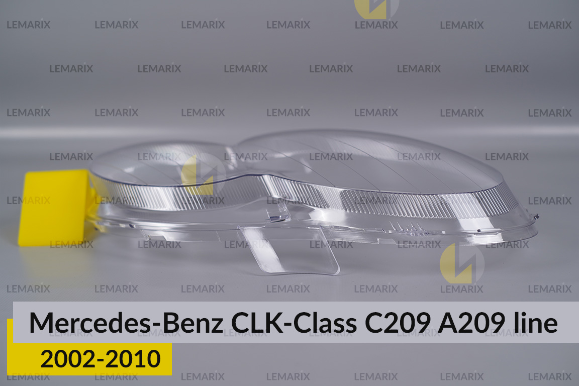 Скло фари Mercedes-Benz CLK-Class C209 A209 (2002-2010) полоски праве