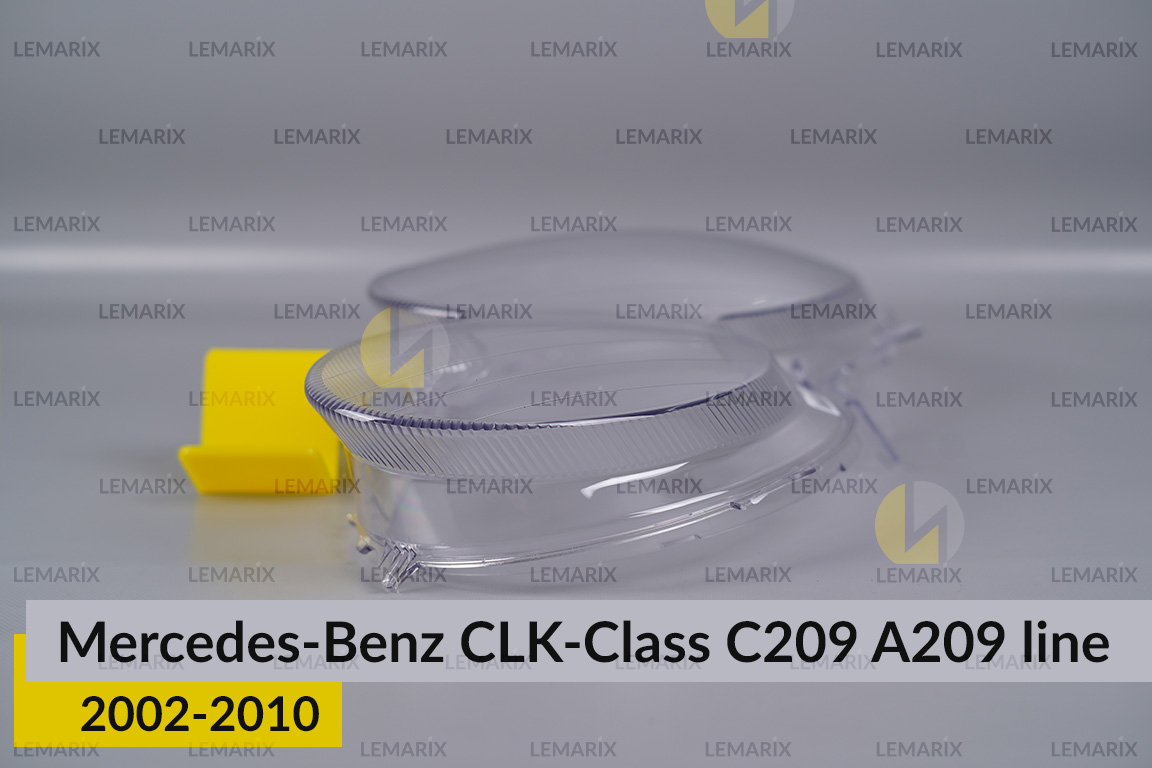 Скло фари Mercedes-Benz CLK-Class C209 A209 (2002-2010) полоски праве