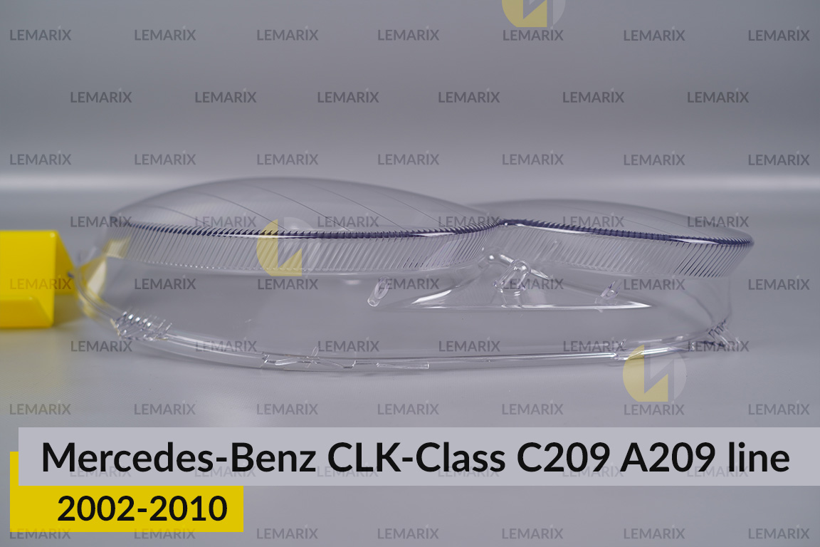 Скло фари Mercedes-Benz CLK-Class C209 A209 (2002-2010) полоски праве