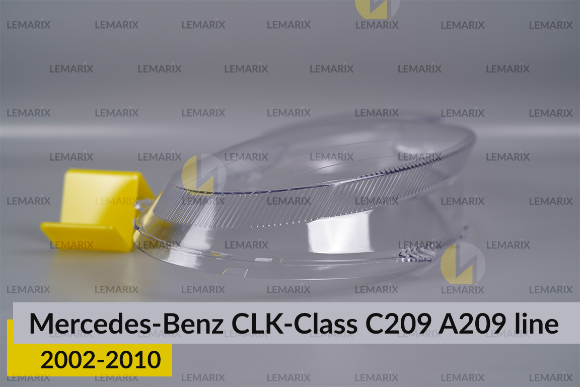 Скло фари Mercedes-Benz CLK-Class C209 A209 (2002-2010) полоски праве