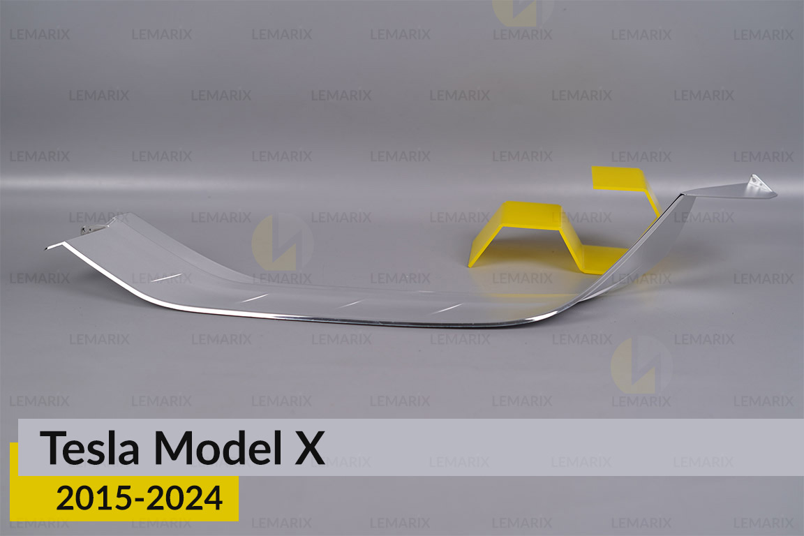 Хромированная декоративная маска нижняя Tesla Model X (2015-2024) левая