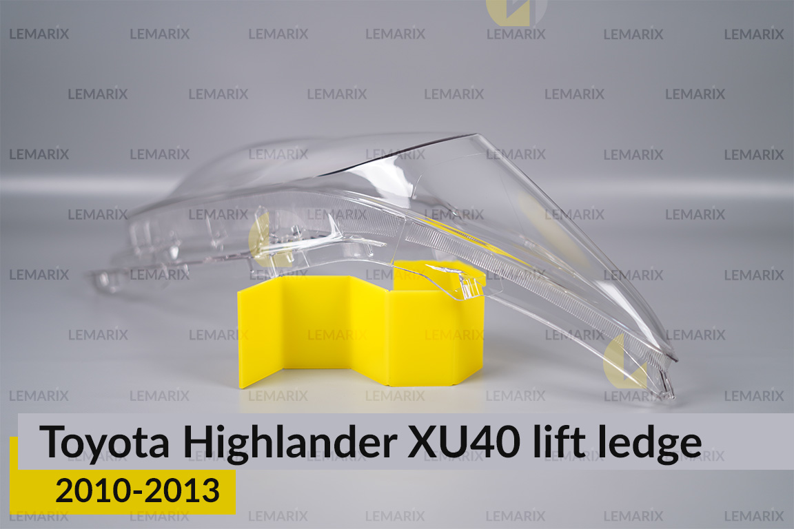 Скло фари Toyota Highlander XU40 (2010-2013) виступ рест праве